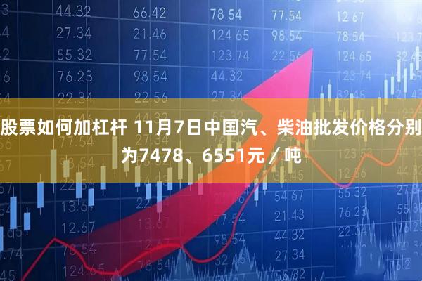 股票如何加杠杆 11月7日中国汽、柴油批发价格分别为7478、6551元／吨