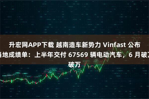 升宏网APP下载 越南造车新势力 Vinfast 公布当地成绩单：上半年交付 67569 辆电动汽车，6 月破万